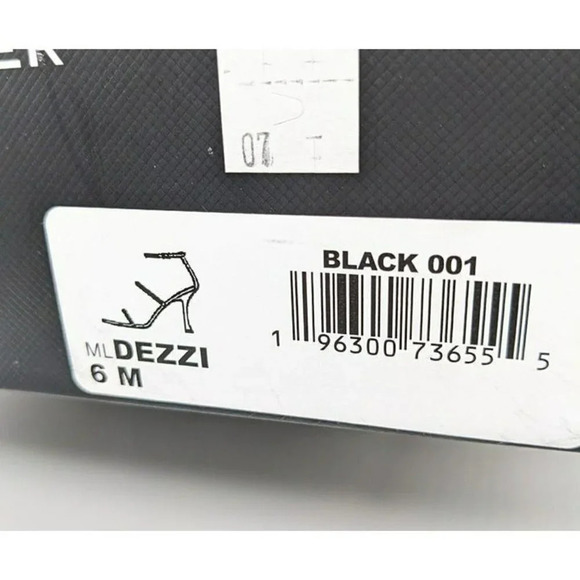 NIB Marc Fisher Dezzi Rhinestone Ankle Strap Sandal Black Size 6 M (MSRP $150) - Picture 7 of 7